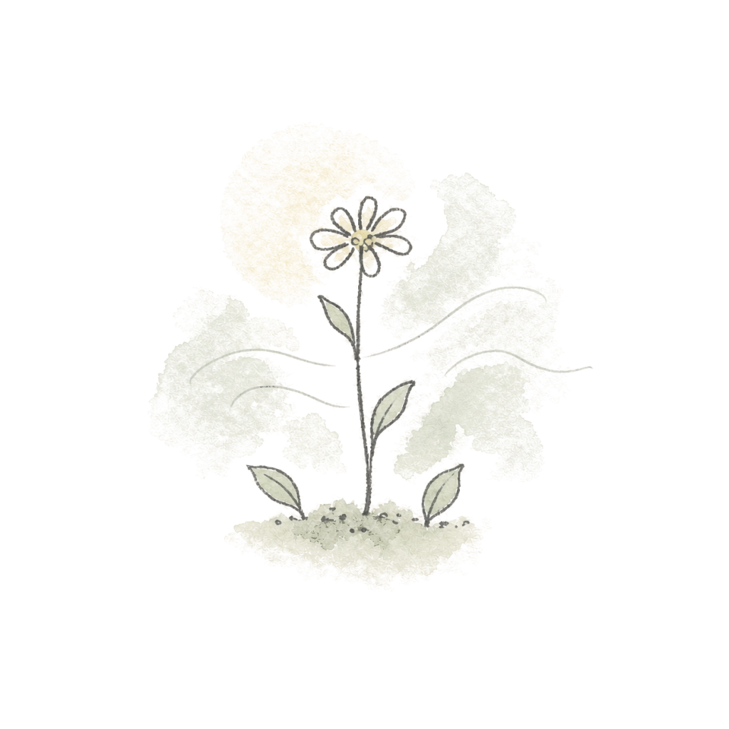 自然の学びを表す植物のイラスト